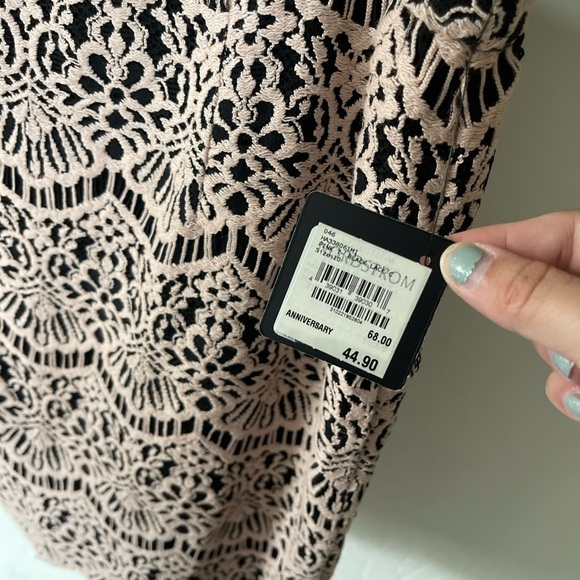 Halogen| Crotchet Lace Skirt with Scalloped Detail, Size 10•••Boho Style, NWT - Picture 6 of 8